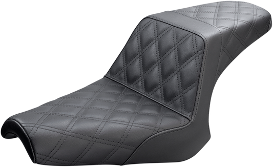 SADDLEMEN Step Up Seat - Full Lattice Stitch - Black Y13-16-175