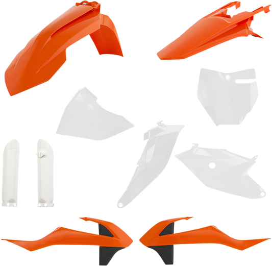 ACERBIS Full Replacement Body Kit - OEM Orange/White/Black 2686027118 - Howling Moto