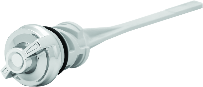 Chrome Kuryakyn Precision Dipstick for Harley Davidson 2018 models, featuring a sleek, durable design for accurate oil level checking.