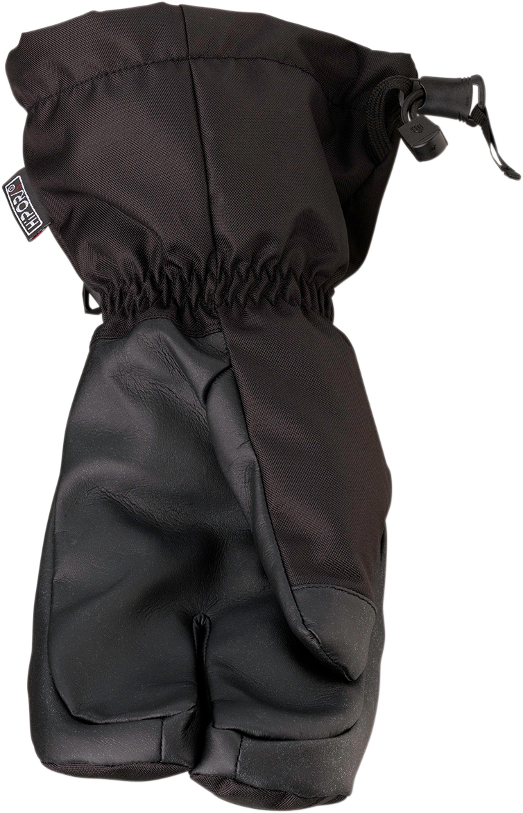 ARCTIVA Pivot Claw Mittens in black, small size, with insulated design and adjustable wrist straps, suitable for winter outdoor activities.