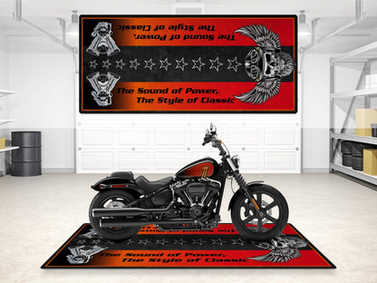 Motorcycle Mat for Motorcycle "The Sound of Power" - MM7304 - Howling Moto