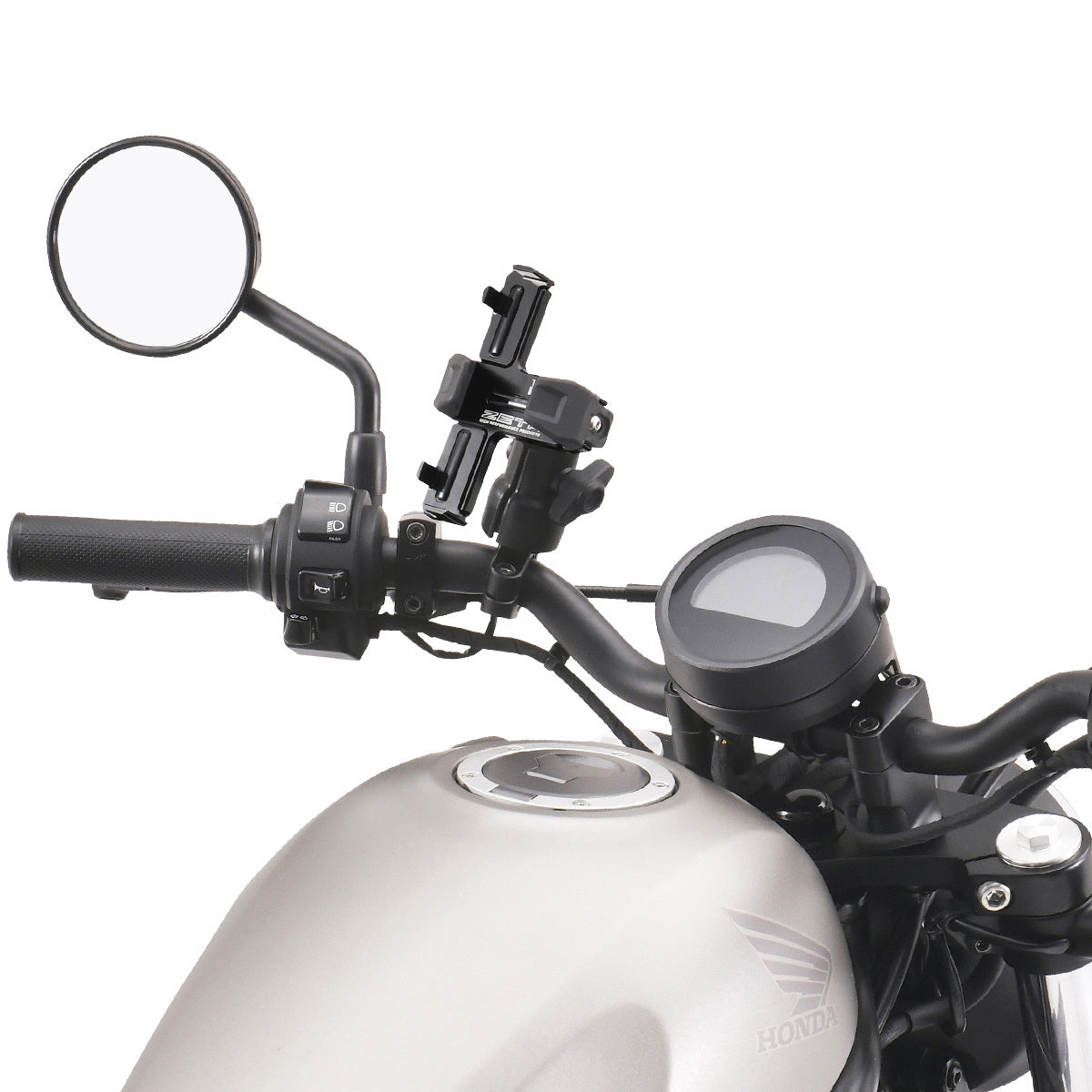 ZETA, ZETA Tough Lock Phone Mount ZE60-0010 | Durable Motorcycle Smartphone Holder with Vibration Absorber System