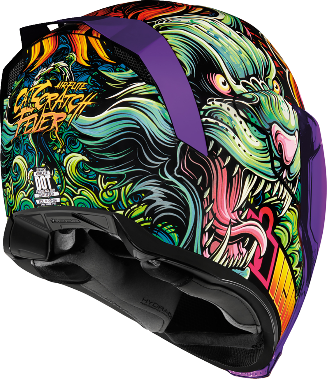 Bill's Exhausts ICON Airflite™ Helmet CSF23 in blue, 2XL, showing the aerodynamic helmet design with vents and branding.