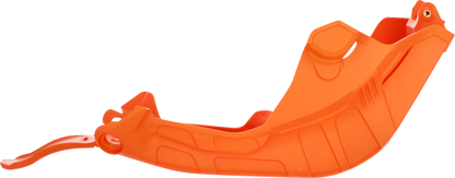 ACERBIS KTM 250/350 SX-F 2023 orange skid plate body for off-road motorcycle, designed for durability and protection.