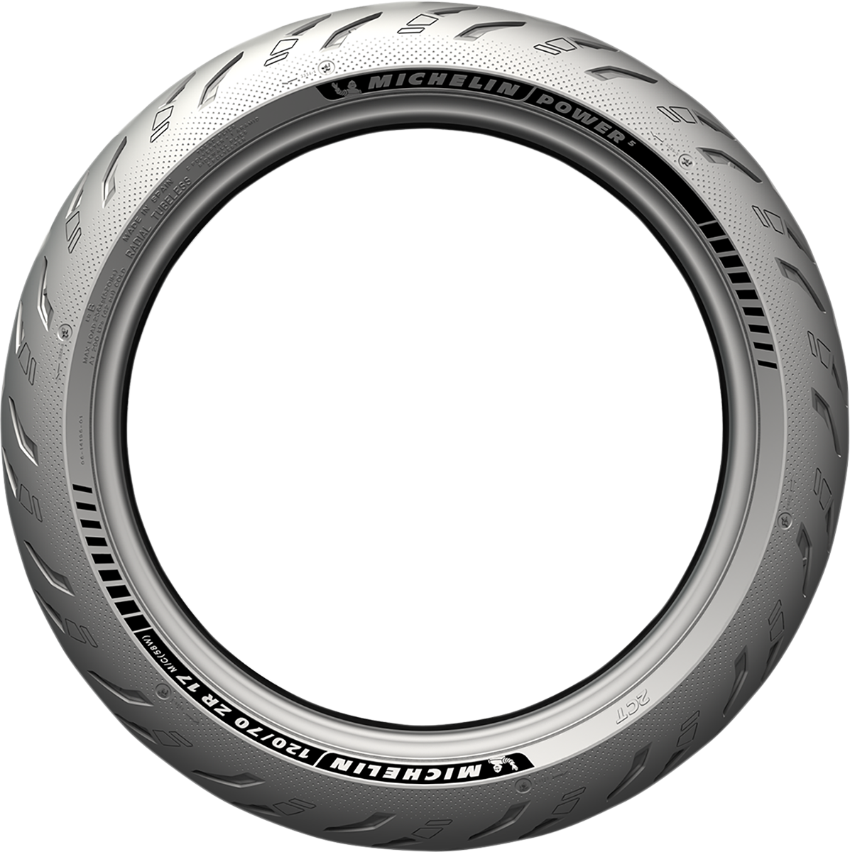 Michelin Power 5 Front Tire 120/70ZR17 (58W) for Sportbikes