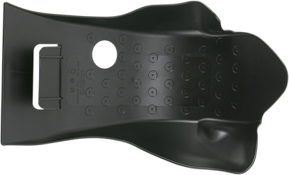 Acerbis black skid plate for KX 250F motorcycle, made of durable body material, designed to protect the bike's underside.