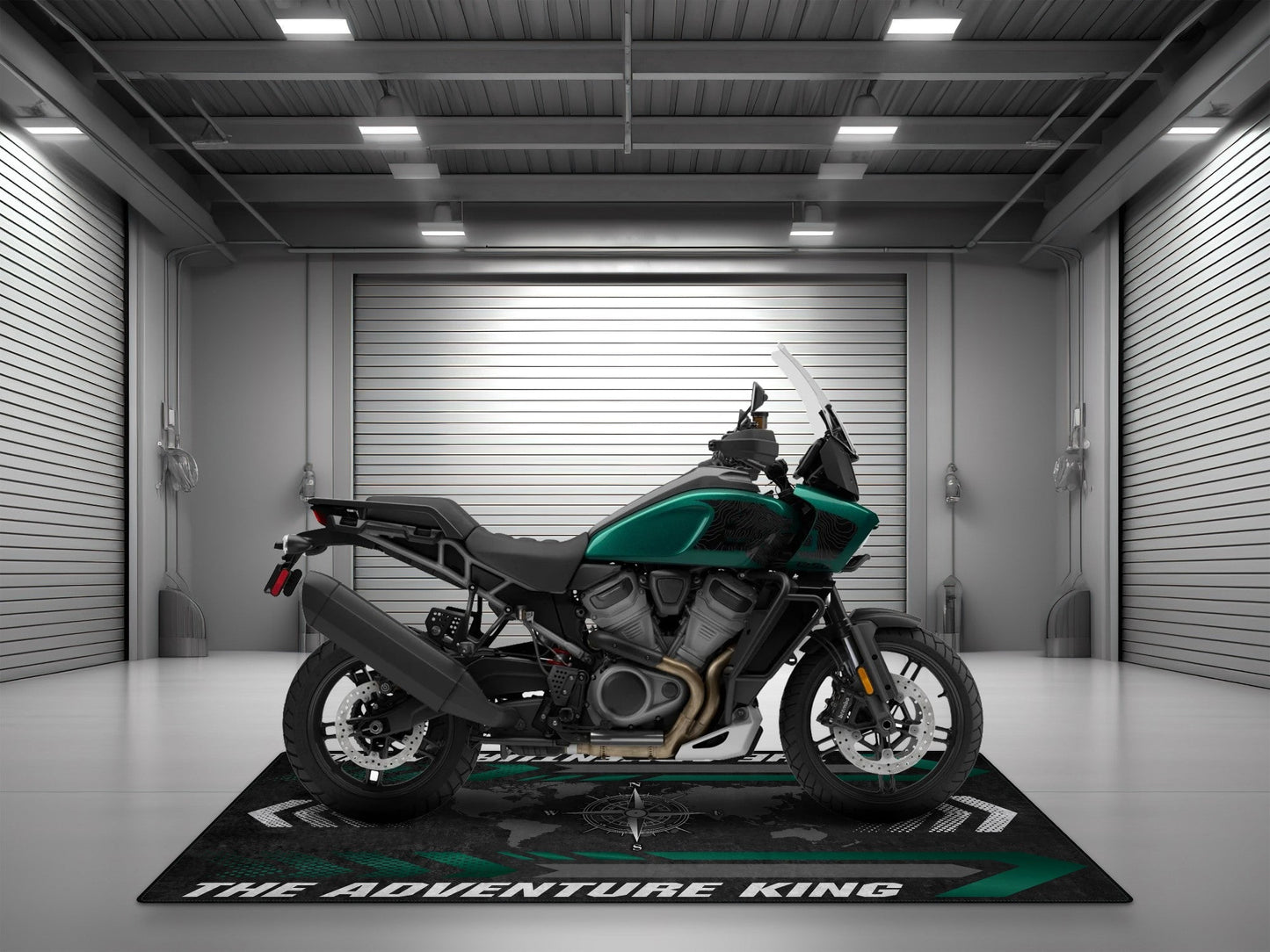 Motorcycle Mat for Adventure Motorcycle "The Adventure King" - MM7341 - Howling Moto