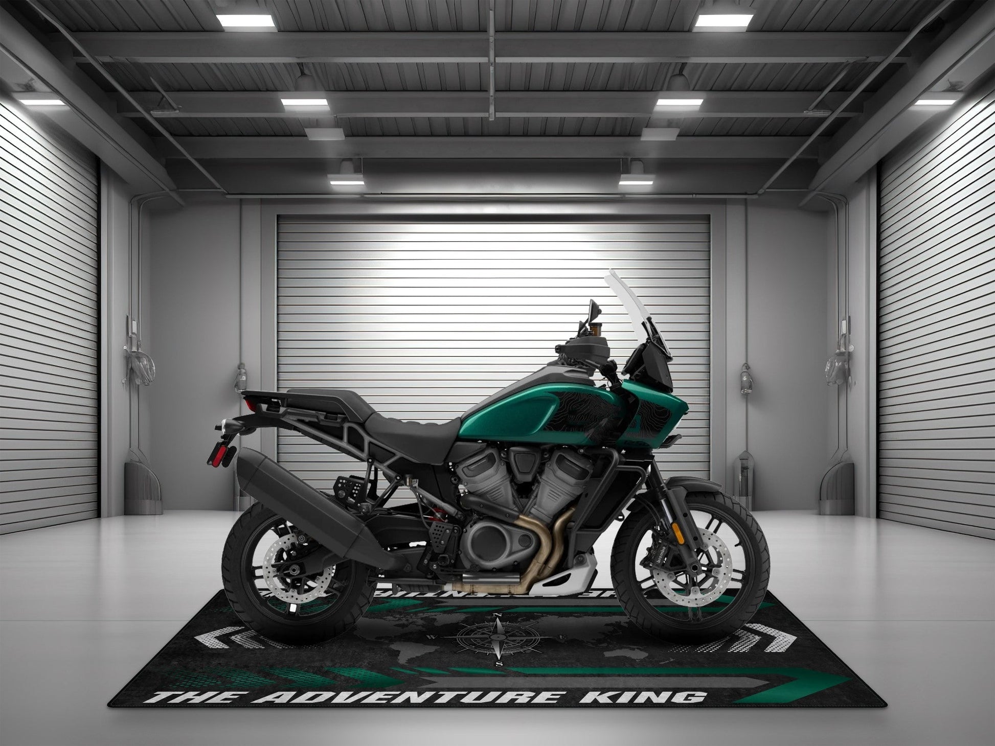 Motorcycle Mat for Adventure Motorcycle "The Adventure King" - MM7341 - Howling Moto