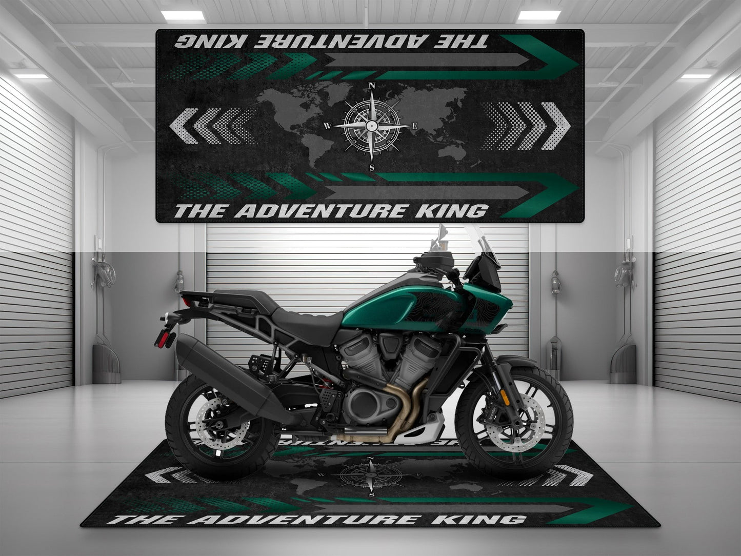 Motorcycle Mat for Adventure Motorcycle "The Adventure King" - MM7341 - Howling Moto