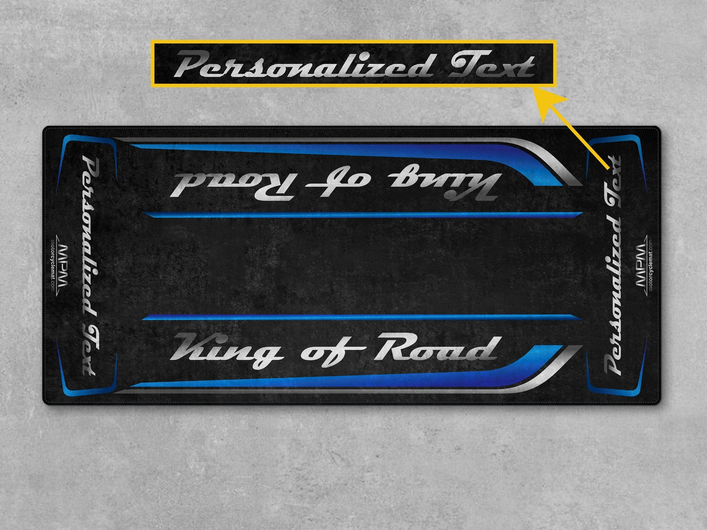 MPM Motorcycle Mat for Cruiser Motorcycle "King of Road" - MM7342 - Howling Moto