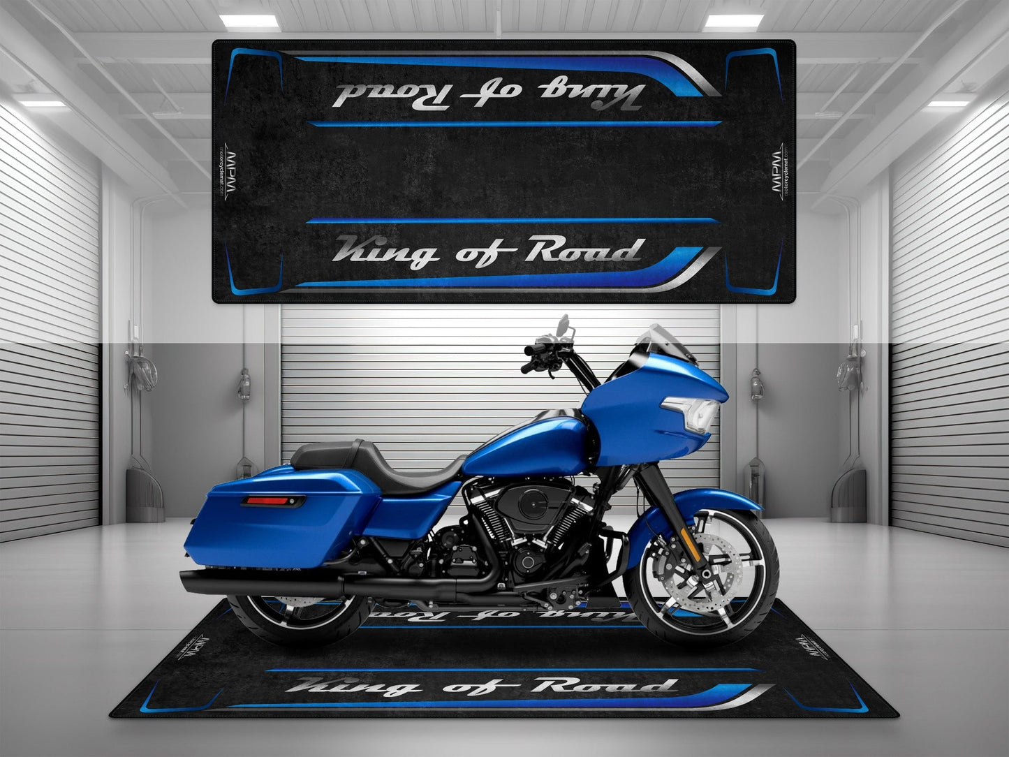 MPM Motorcycle Mat for Cruiser Motorcycle "King of Road" - MM7342 - Howling Moto