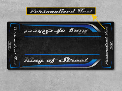 Motorcycle Mat for Cruiser Motorcycle "King of Street" - MM7343 - Howling Moto