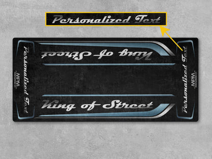 Motorcycle Mat for Cruiser Motorcycle "King of Street" - MM7343 - Howling Moto