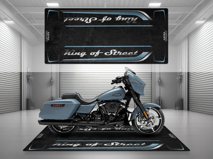 Motorcycle Mat for Cruiser Motorcycle "King of Street" - MM7343 - Howling Moto