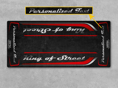 Motorcycle Mat for Cruiser Motorcycle "King of Street" - MM7343 - Howling Moto
