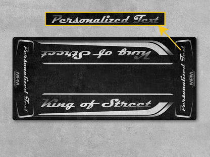Motorcycle Mat for Cruiser Motorcycle "King of Street" - MM7343 - Howling Moto