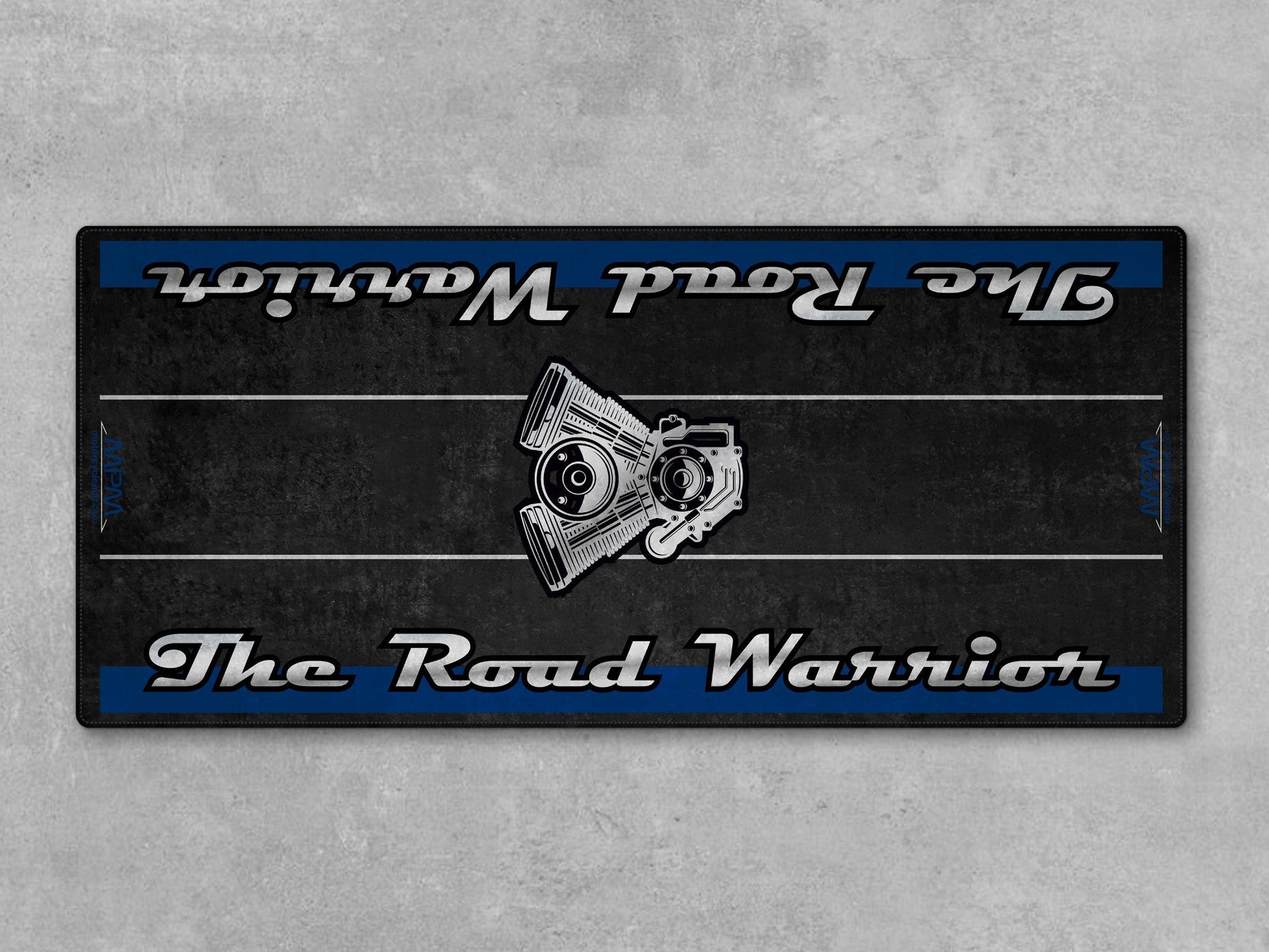 Motorcycle Mat for Touring Motorcycle "The Road Warrior" - MM7344 - Howling Moto