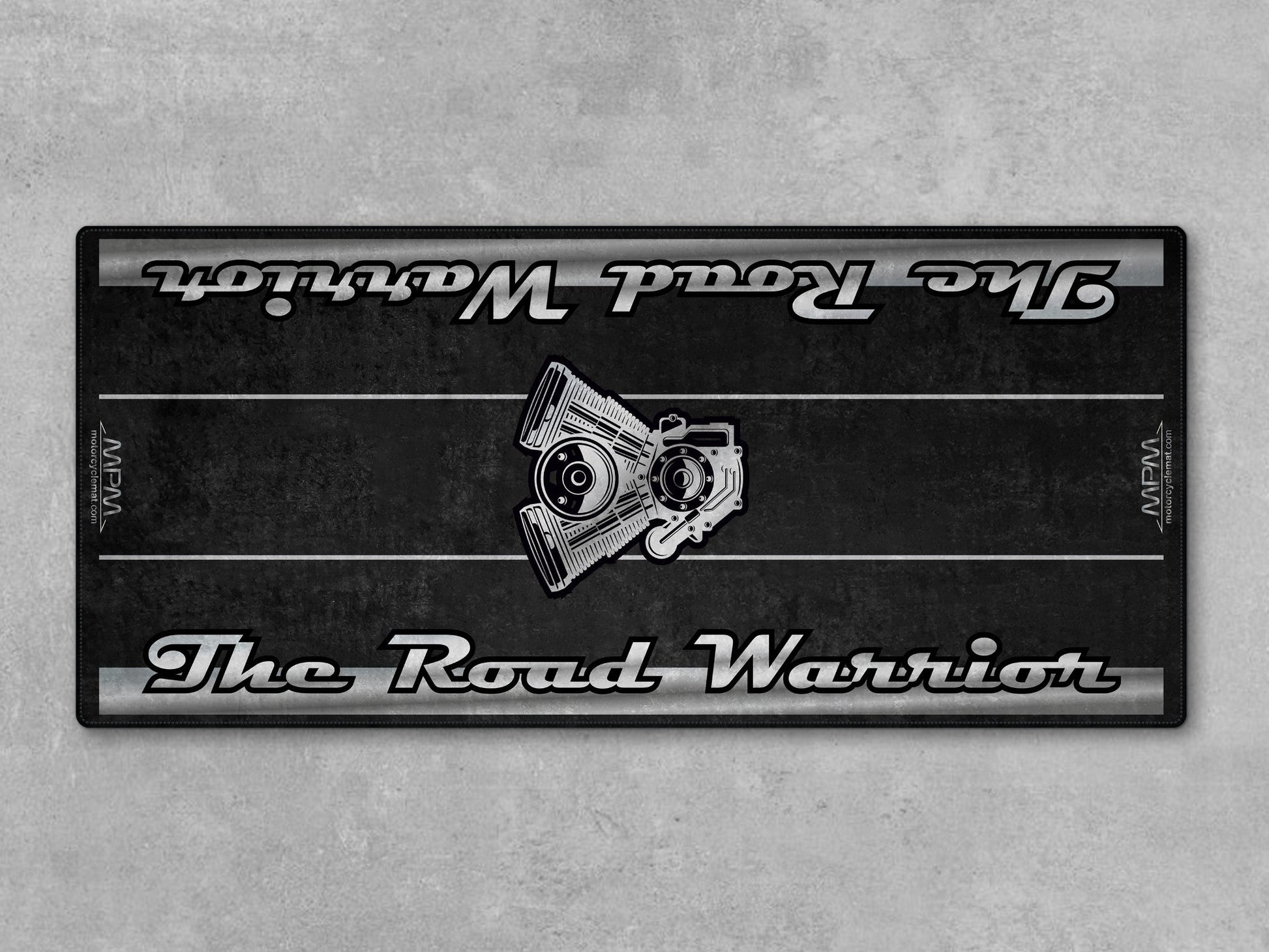 Motorcycle Mat for Touring Motorcycle "The Road Warrior" - MM7344 - Howling Moto