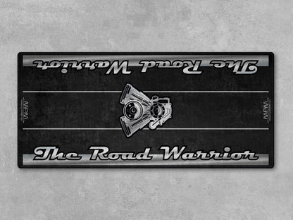 Motorcycle Mat for Touring Motorcycle "The Road Warrior" - MM7344 - Howling Moto