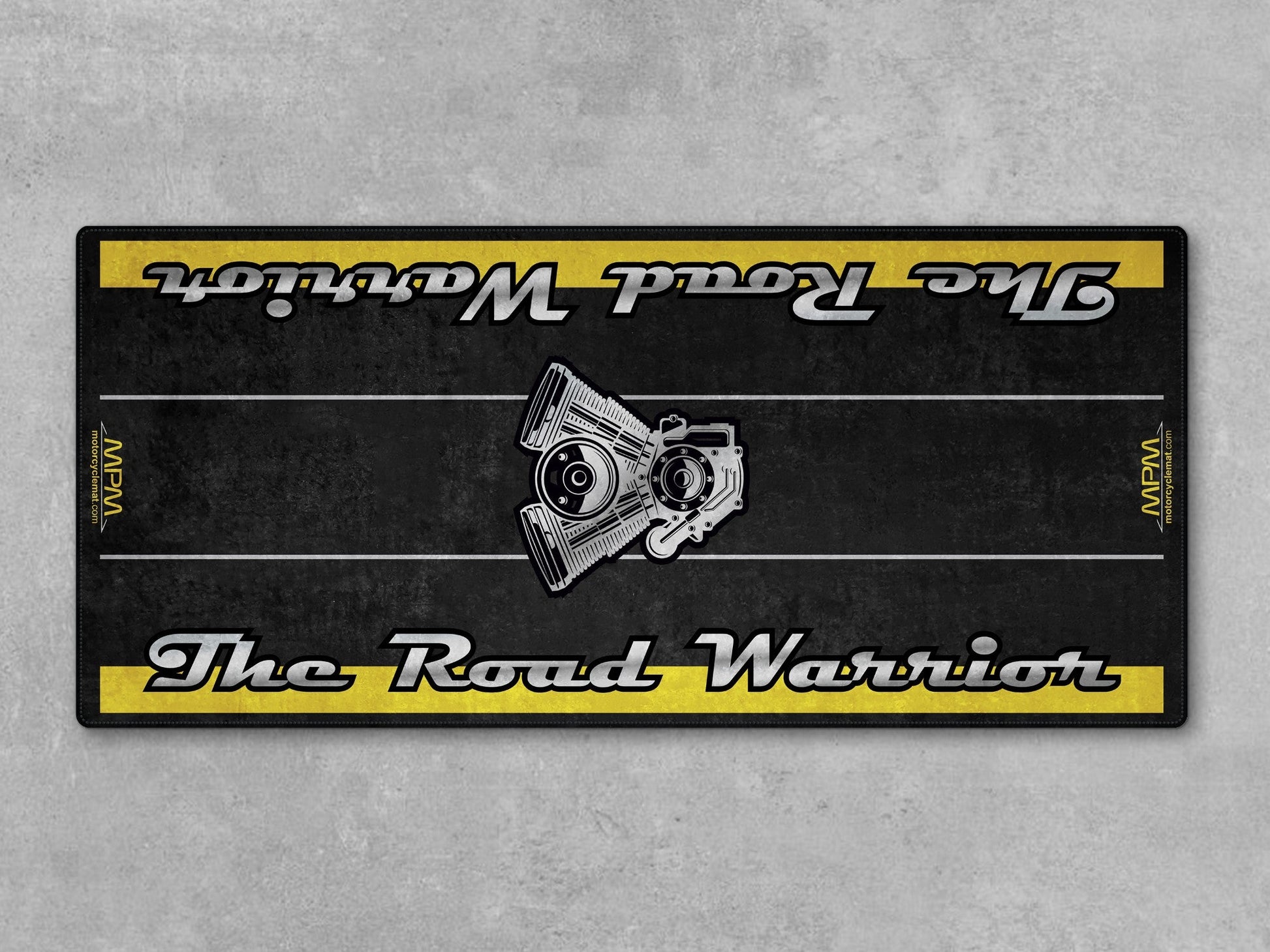 Motorcycle Mat for Touring Motorcycle "The Road Warrior" - MM7344 - Howling Moto