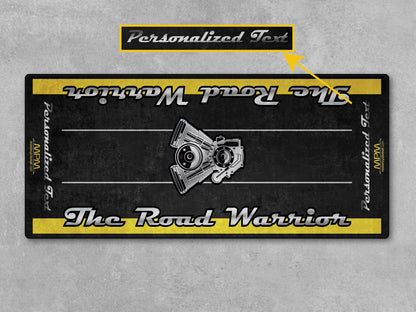 Motorcycle Mat for Touring Motorcycle "The Road Warrior" - MM7344 - Howling Moto