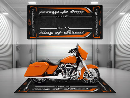 Motorcycle Mat for Cruiser Motorcycle "Special King of Street" - MM7345 - Howling Moto