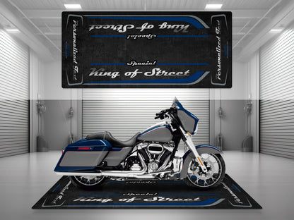 Motorcycle Mat for Cruiser Motorcycle "Special King of Street" - MM7345 - Howling Moto