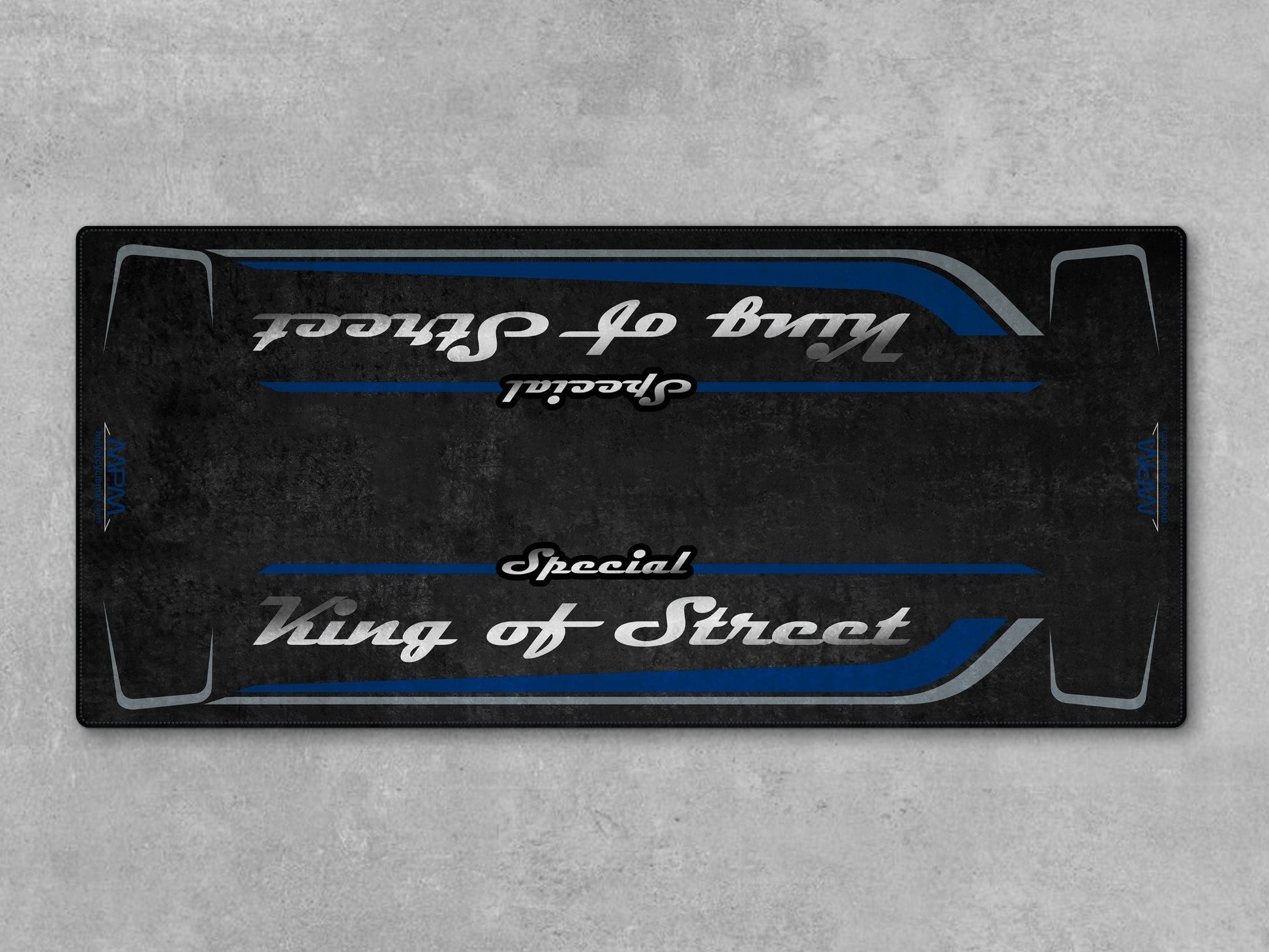 Motorcycle Mat for Cruiser Motorcycle "Special King of Street" - MM7345 - Howling Moto