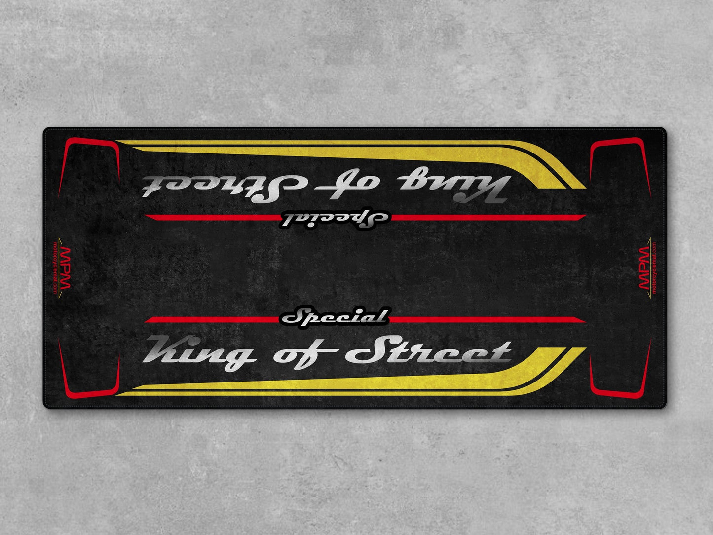 Motorcycle Mat for Cruiser Motorcycle "Special King of Street" - MM7345 - Howling Moto