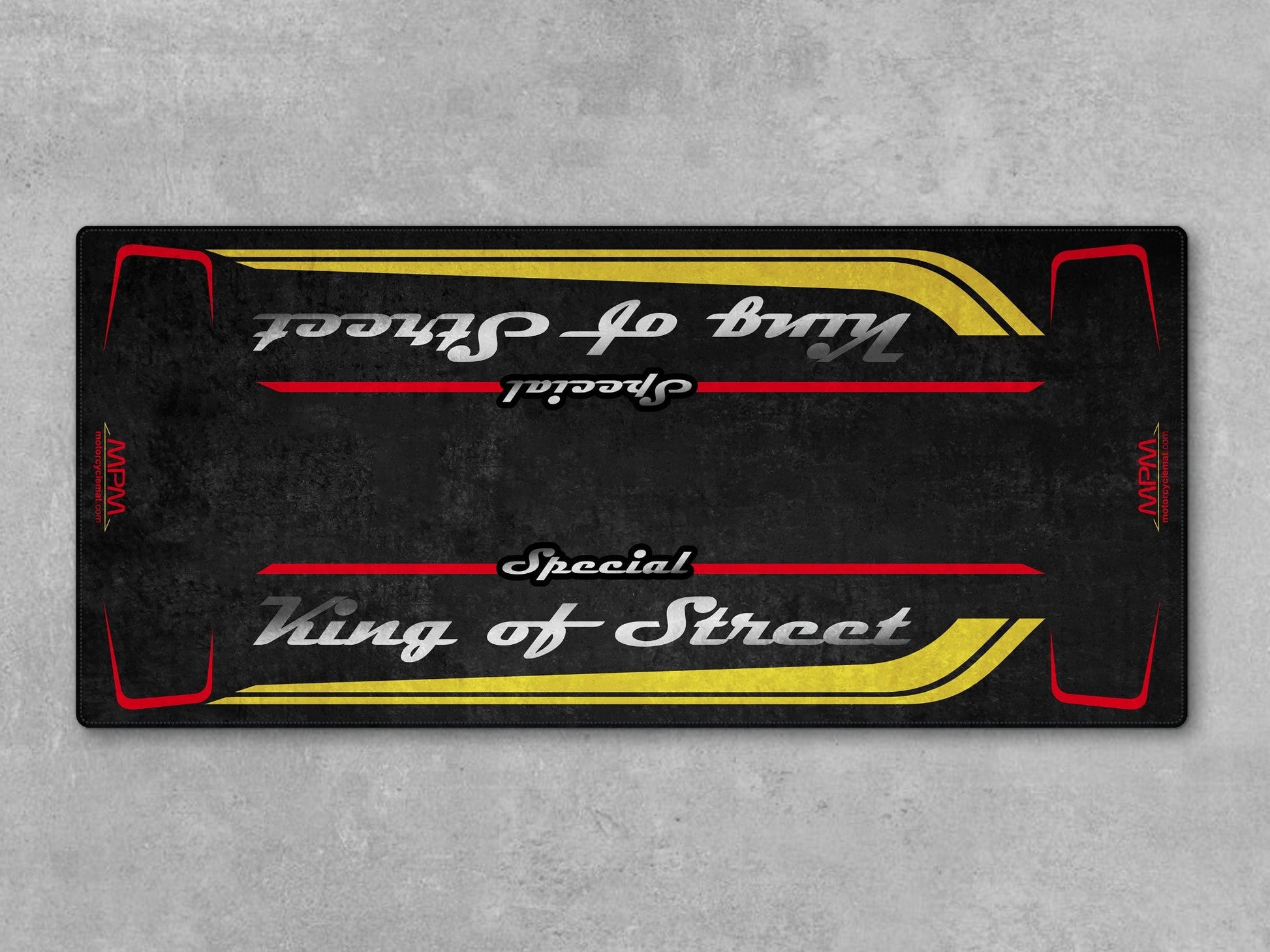 Motorcycle Mat for Cruiser Motorcycle "Special King of Street" - MM7345 - Howling Moto