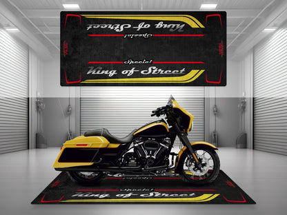 Motorcycle Mat for Cruiser Motorcycle "Special King of Street" - MM7345 - Howling Moto
