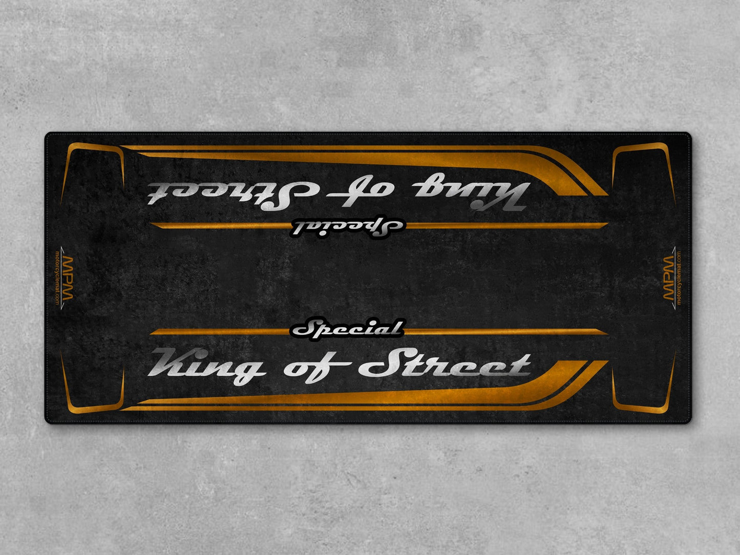 Motorcycle Mat for Cruiser Motorcycle "Special King of Street" - MM7345 - Howling Moto