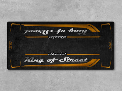 Motorcycle Mat for Cruiser Motorcycle "Special King of Street" - MM7345 - Howling Moto