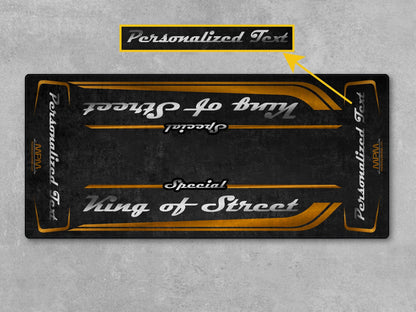 Motorcycle Mat for Cruiser Motorcycle "Special King of Street" - MM7345 - Howling Moto