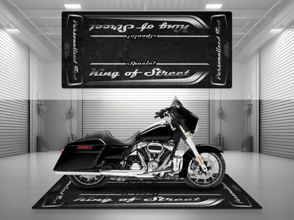Motorcycle Mat for Cruiser Motorcycle "Special King of Street" - MM7345 - Howling Moto