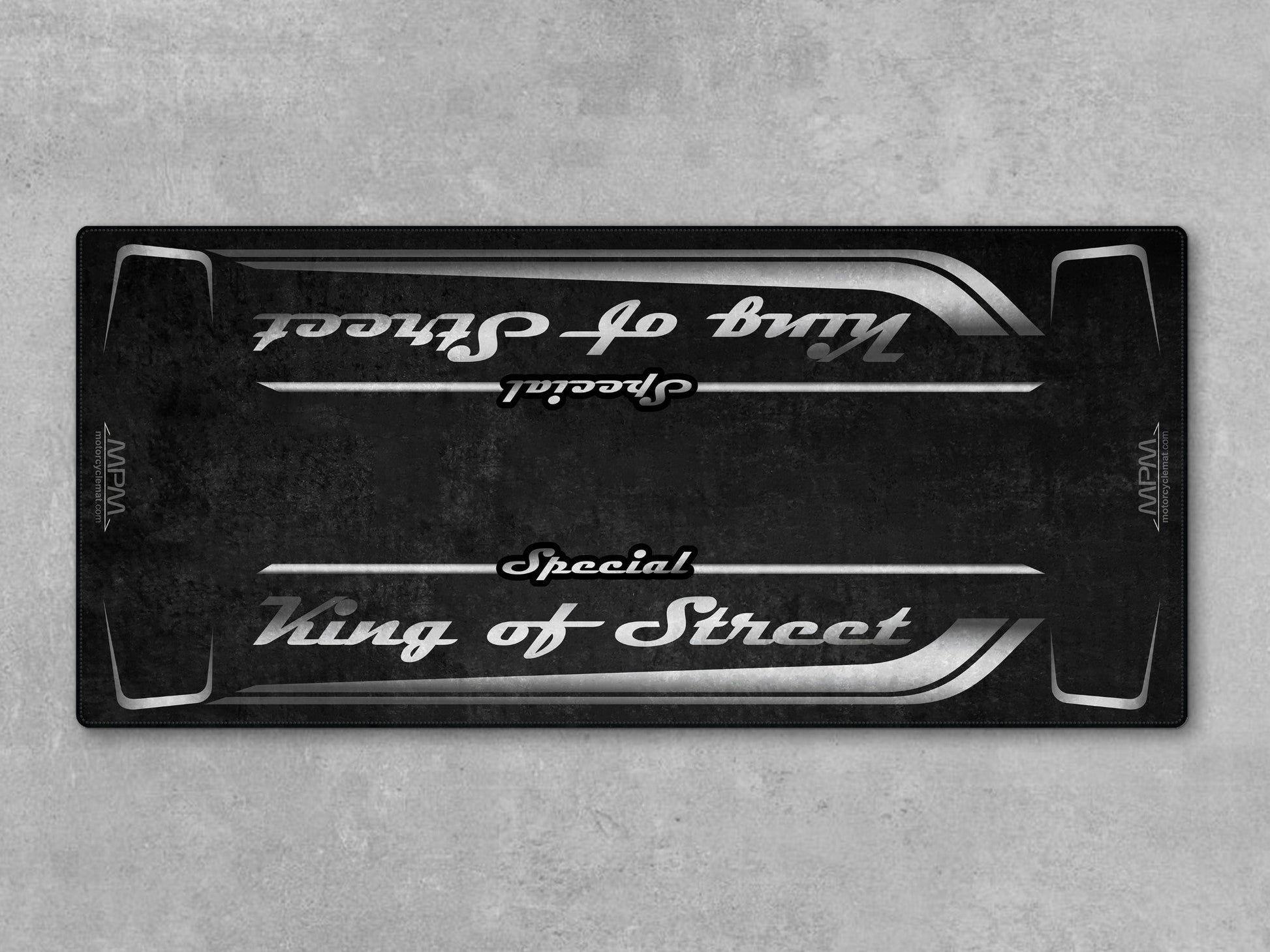 Motorcycle Mat for Cruiser Motorcycle "Special King of Street" - MM7345 - Howling Moto
