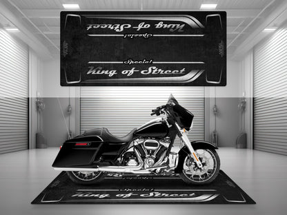 Motorcycle Mat for Cruiser Motorcycle "Special King of Street" - MM7345 - Howling Moto