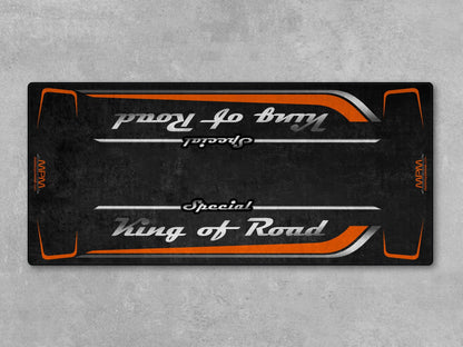 Motorcycle Mat for Cruiser Motorcycle "Special King of Road" - MM7346 - Howling Moto