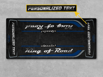 Motorcycle Mat for Cruiser Motorcycle "Special King of Road" - MM7346 - Howling Moto