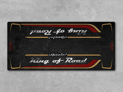 Motorcycle Mat for Cruiser Motorcycle "Special King of Road" - MM7346 - Howling Moto
