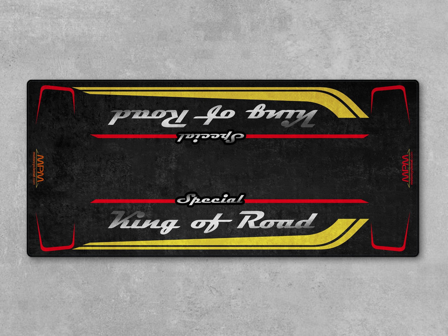 Motorcycle Mat for Cruiser Motorcycle "Special King of Road" - MM7346 - Howling Moto