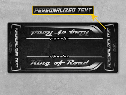 Motorcycle Mat for Cruiser Motorcycle "Special King of Road" - MM7346 - Howling Moto