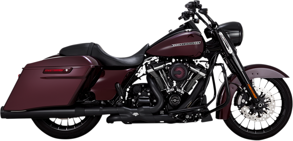 VANCE & HINES, Vance & Hines 4-1/2 inch Torquer Slip-On Mufflers - Black (Part Number 46674)