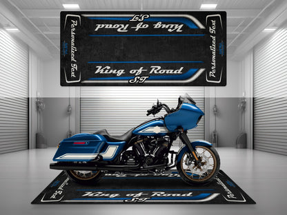 Motorcycle Mat for Cruiser Motorcycle "King of Road ST" - MM7347 - Howling Moto