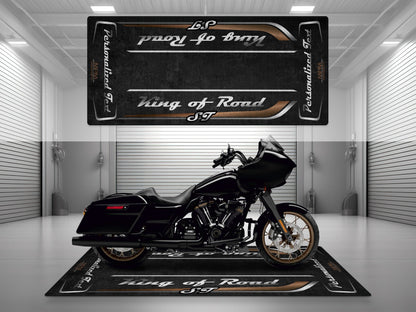 Motorcycle Mat for Cruiser Motorcycle "King of Road ST" - MM7347 - Howling Moto