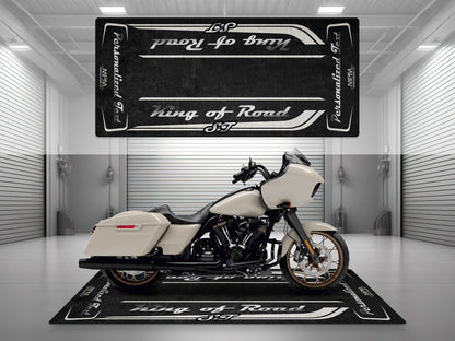 Motorcycle Mat for Cruiser Motorcycle "King of Road ST" - MM7347 - Howling Moto
