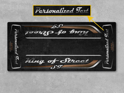 Motorcycle Mat for Cruiser Motorcycle "King of Street ST" - MM7348 - Howling Moto