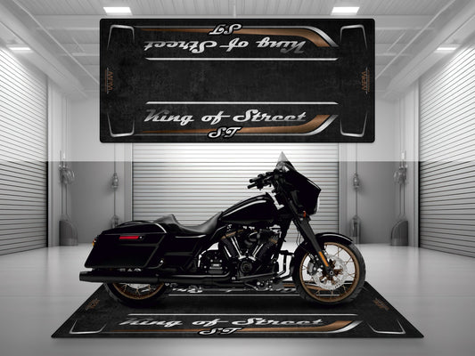 Motorcycle Mat for Cruiser Motorcycle "King of Street ST" - MM7348 - Howling Moto