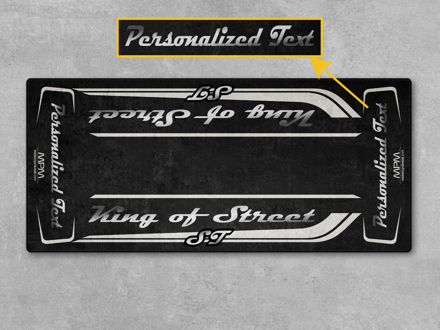 Motorcycle Mat for Cruiser Motorcycle "King of Street ST" - MM7348 - Howling Moto