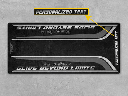 Motorcycle Mat for Cruiser Motorcycle "Glide Beyond Limits - King of Street" - MM7349 - Howling Moto